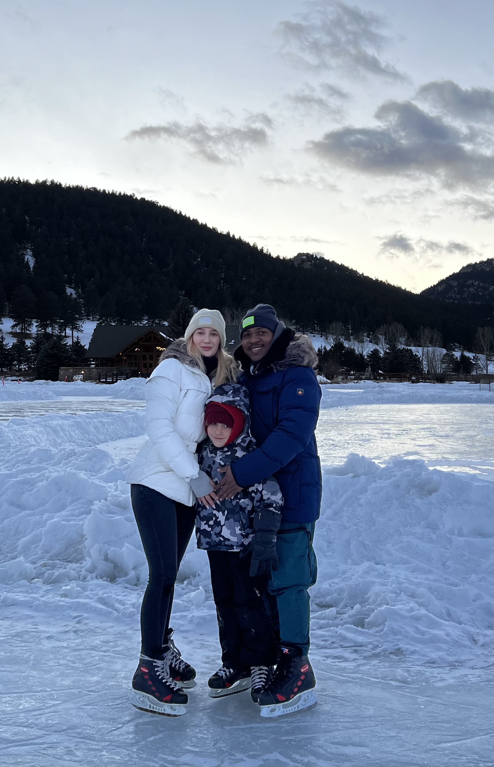 Brashad Hasley with family